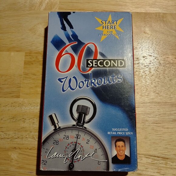 60 Second Workouts VHS By Larry North 1998 Fitness Video - Picture 1 of 2